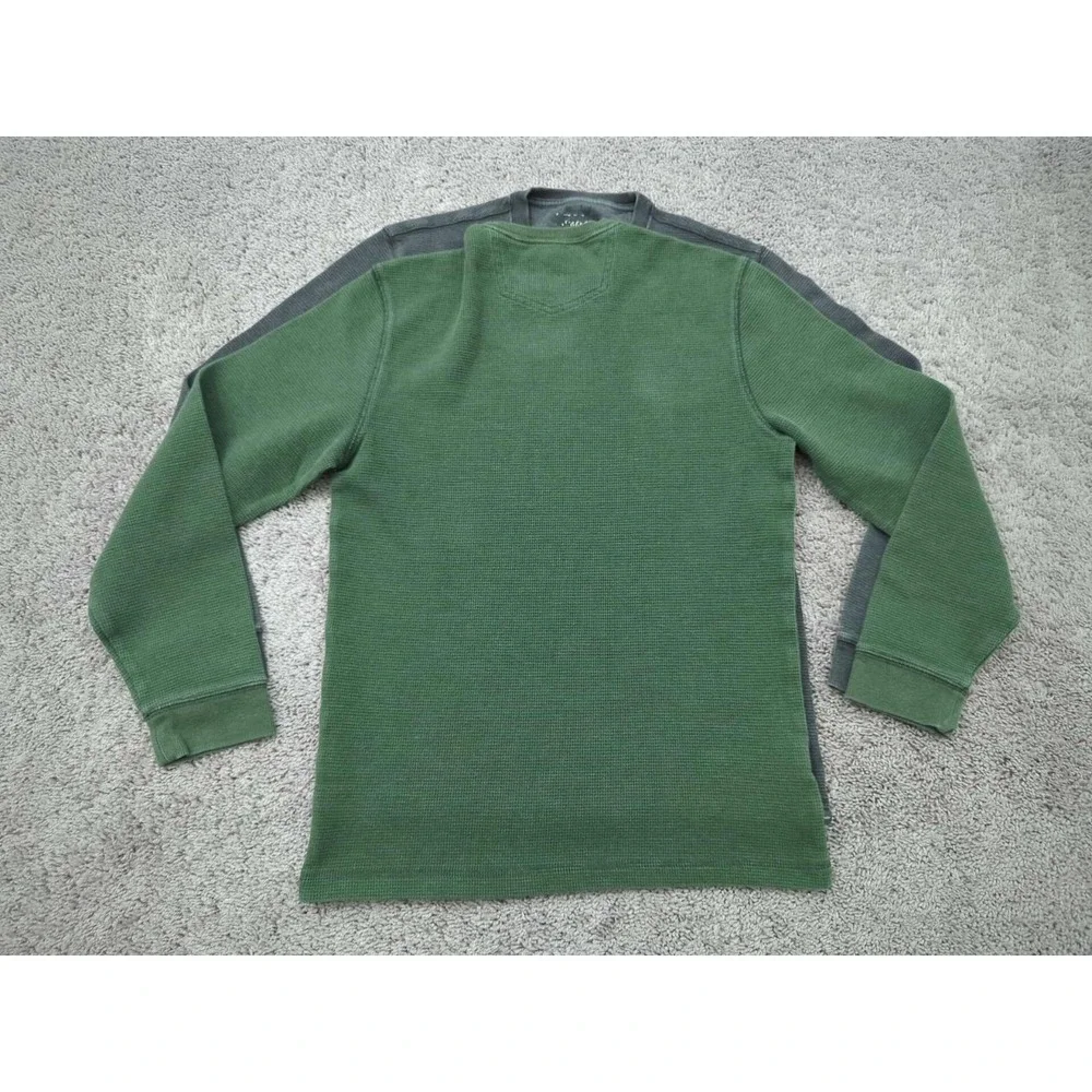 Lot of 2 Eddie Bauer Pullover Sweater Mens Small Cotton Blend Thermal - Picture 7 of 13